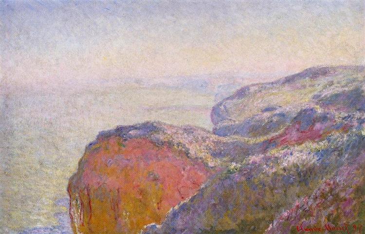 Cliff near Dieppe in the Morning, 1897 - 莫內