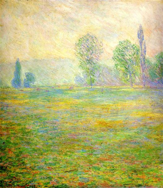 Луга в Живерни, 1888 - Клод Моне