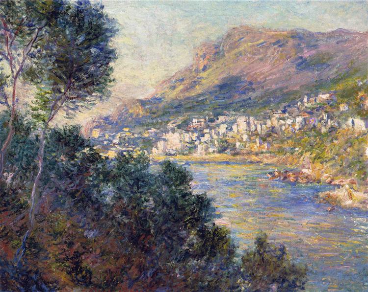 Monte Carlo Seen from Roquebrune, 1884 - 莫內
