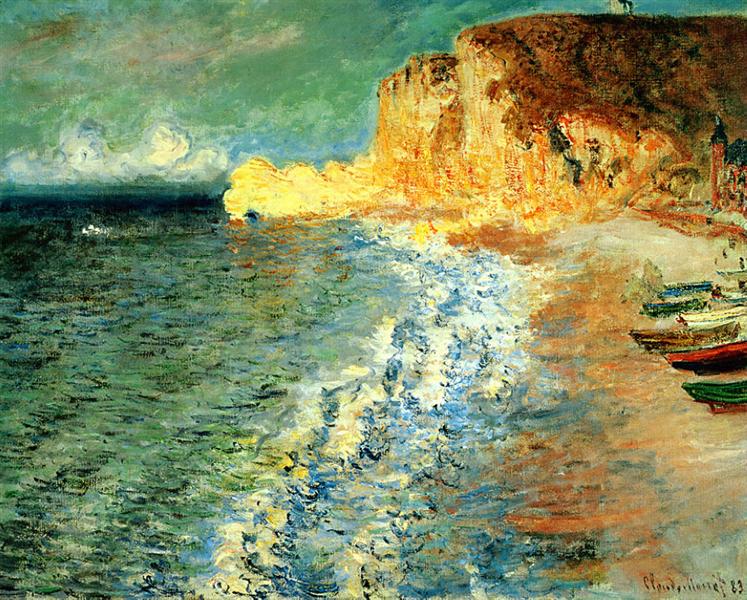 Morning at Etretat, 1883 - Claude Monet