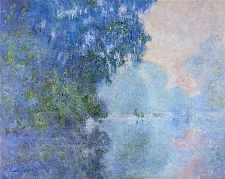 Morning on the Seine 02, 1896 - Claude Monet