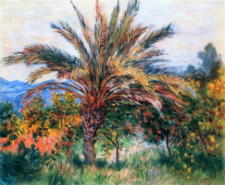 Palm Tree at Bordighera, c.1884 - Claude Monet