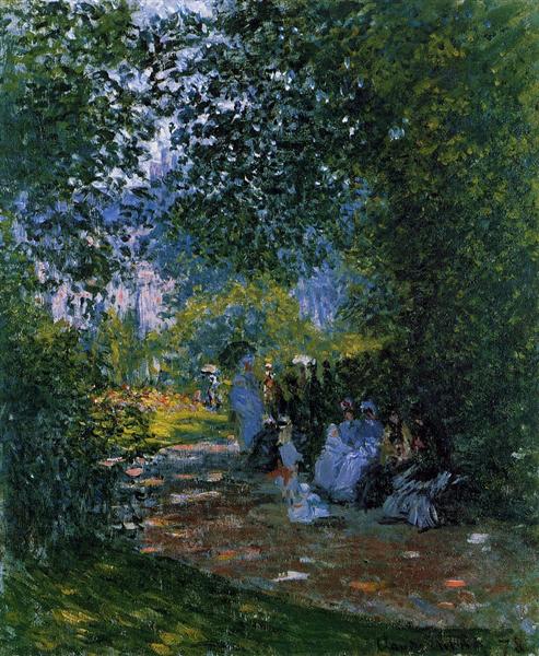 At The Parc Monceau, 1878 - Claude Monet