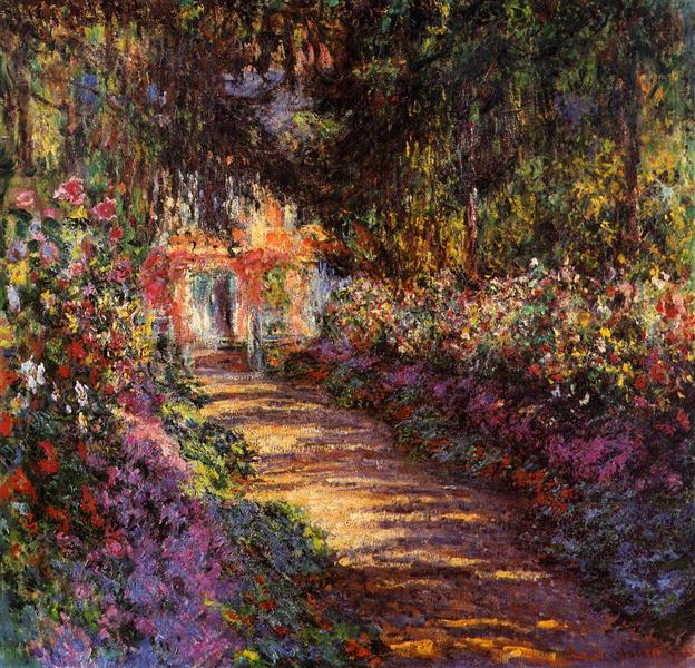 Тропинка в саду Моне, Живерни, 1901 - 1902 - Клод Моне