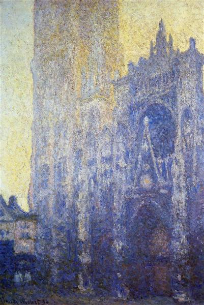 Руанский собор, главный вход, утренний эффект, 1894 - Клод Моне