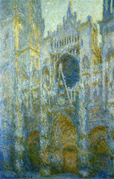 Rouen Cathedral, West Facade, Noon, 1894 - 莫內