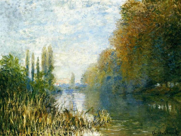 The Banks of The Seine in Autumn, 1876 - 莫內