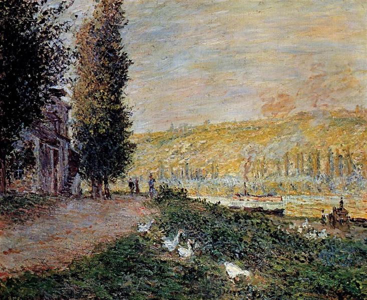 The Banks of the Seine, Lavacourt, 1878 - Claude Monet