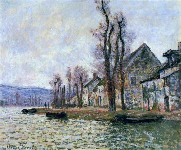 The Bend of the Seine at Lavacourt, Winter, 1879 - Claude Monet