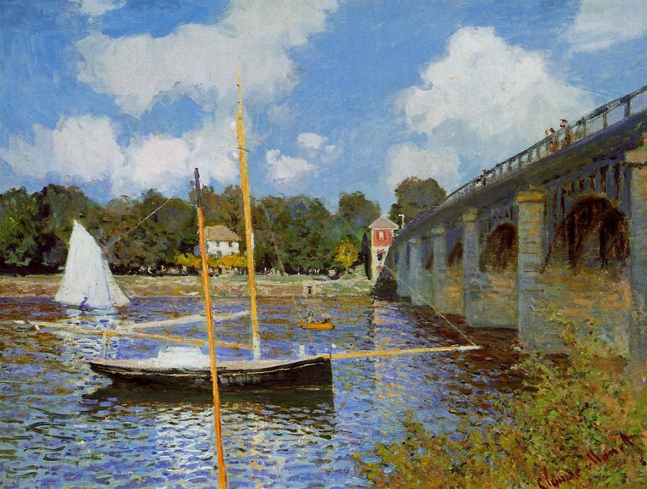 The Bridge At Argenteuil 1874 Claude Monet WikiArt Org   The Bridge At Argenteuil 