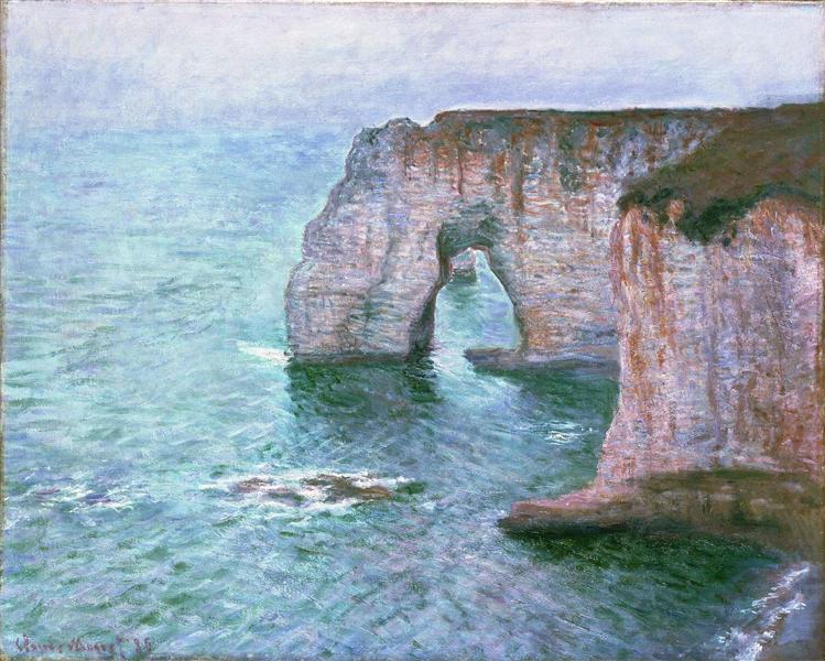 The Manneport Seen from the East, 1885 - Claude Monet
