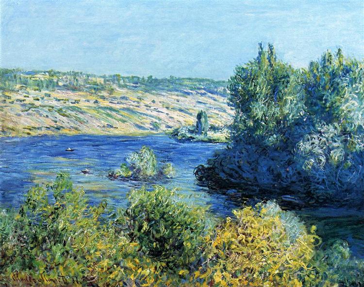 The Seine At Vetheuil Claude Monet Wikiart Org