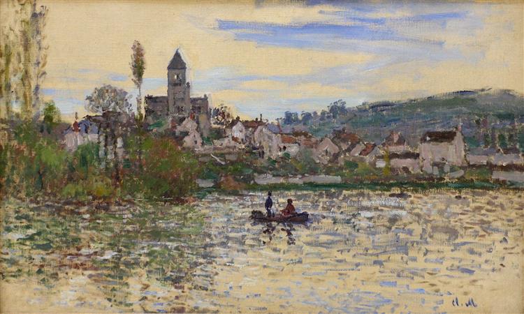 The Seine at Vetheuil, 1879 - 莫內