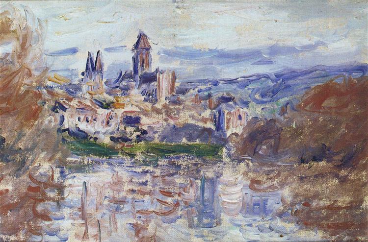 El pueblo de Vetheuil, 1879 - Claude Monet