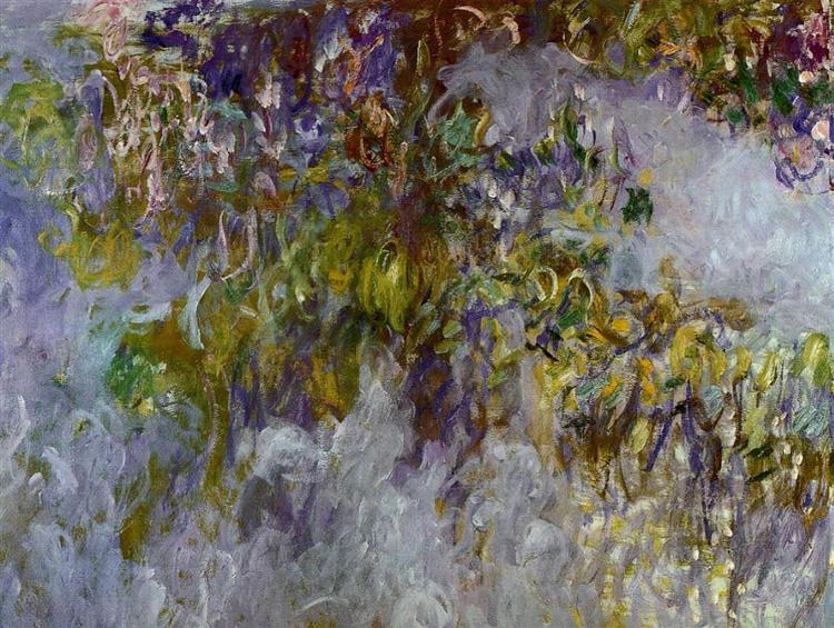 Wisteria (left half), 1917 - 1919 - Claude Monet