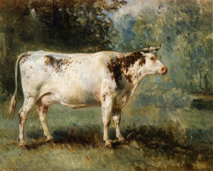 A Cow in a Landscape - Констан Труайон