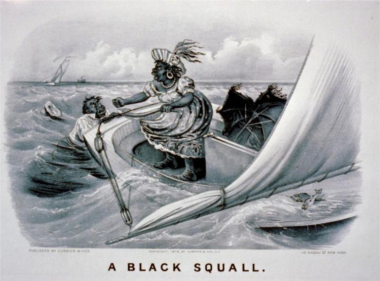 A black squall, 1879 - Currier and Ives