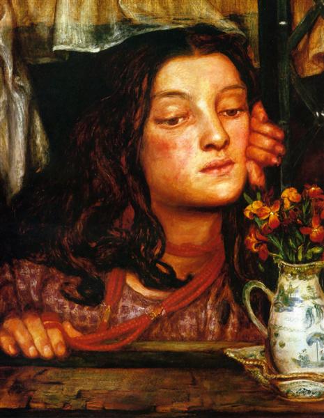 Girl at a Lattice, 1862 - Данте Габрієль Росетті