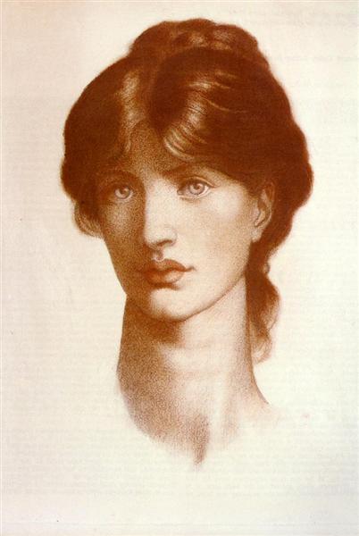Study For A Vision Of Fiammetta - Dante Gabriel Rossetti