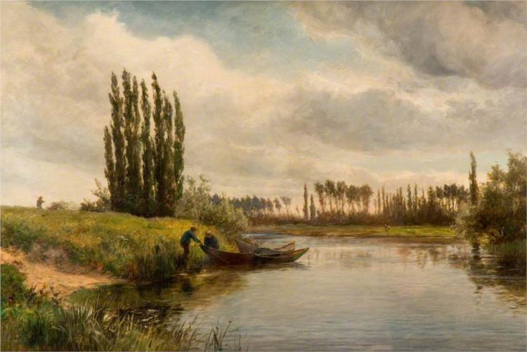 Joinville on the River Marne, 1875 - Девід Бейтс