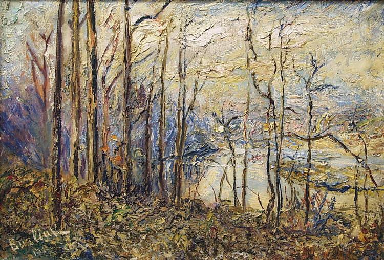 Autumn forest, c.1941 - David Burliuk