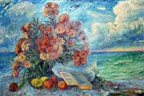 Bouquet by the sea - David Burliuk