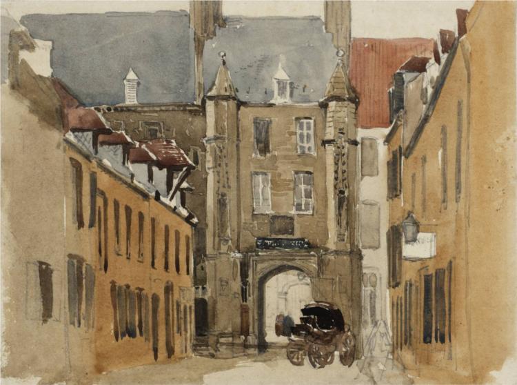 Calais. Hôtel de Guise, 1832 - David Cox