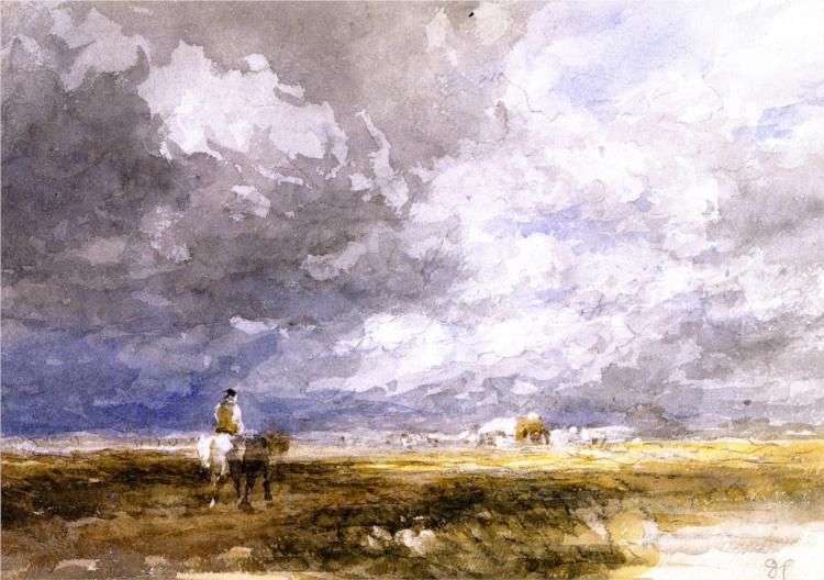 Going to the Hayfield, 1853 - Дэвид Кокс