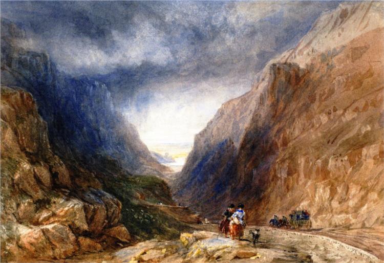 Pass of Llanberis, Caernarvonshire, Wales, 1836 - David Cox