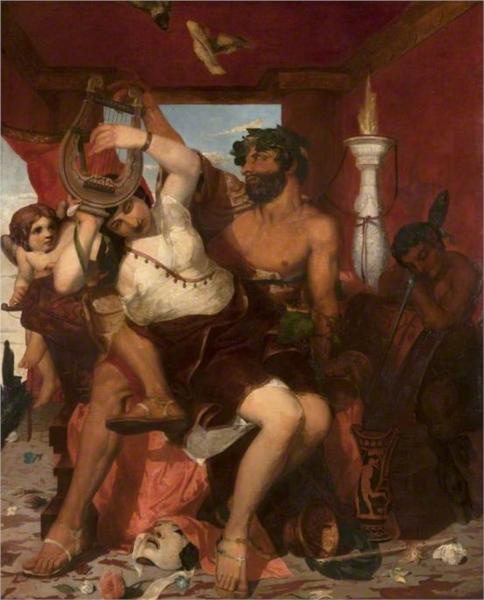 Sappho and Anacreon, 1835 - Дэвид Скотт