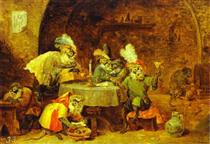 Smokers and Drinkers - David Teniers el Joven