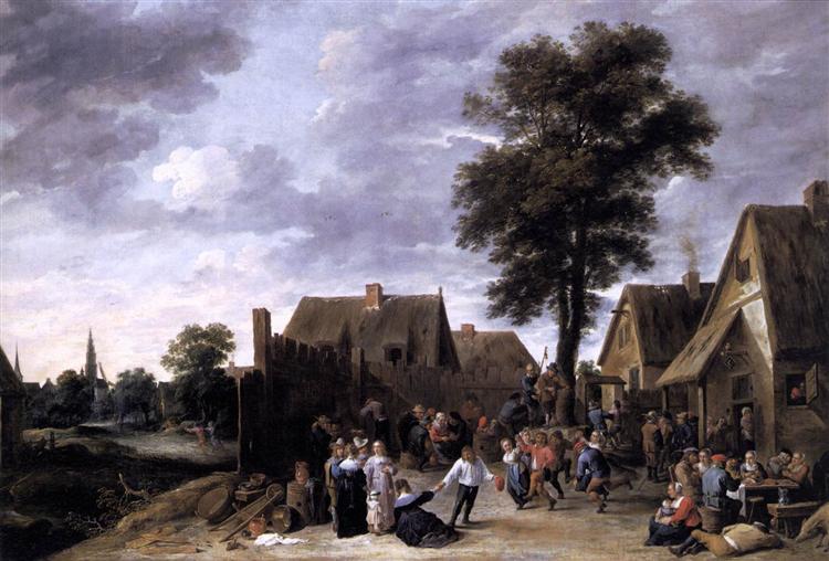 The Kermess at the Half Moon Inn, 1641 - David Teniers the Younger
