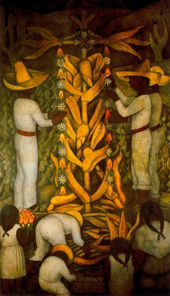The Maize Festival, 1923 - 1924 - Диего Ривера