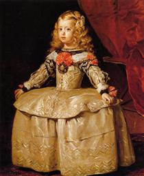 Portrait of the Infanta Margarita Aged Five - 委拉斯奎茲