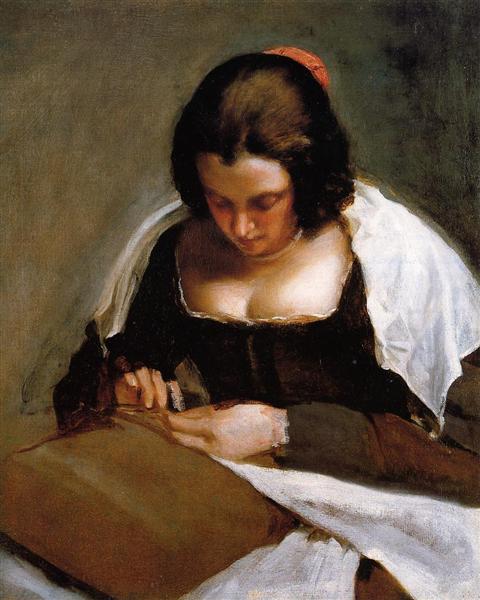 The Needlewoman, c.1635 - 1643 - Диего Веласкес