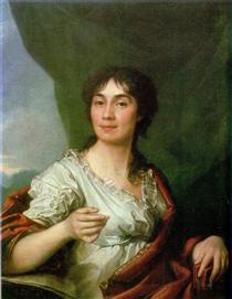 Portrait of Countess A. S. Protasova - Dmitry Levitzky