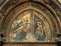 Annunciation closeup - Domenico Ghirlandaio