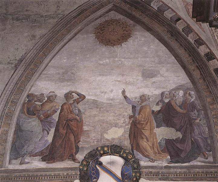 Meeting of Augustus and the Sibyl, 1485 - Доменико Гирландайо