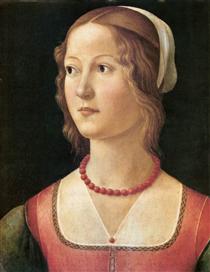 Portrait of a Young Woman - Domenico Ghirlandaio