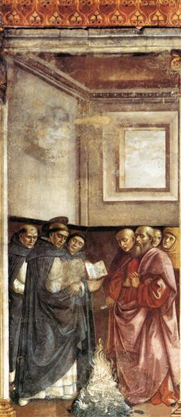 St. Dominic Burning Heretical Writings, 1486 - 1490 - Domenico Ghirlandaio