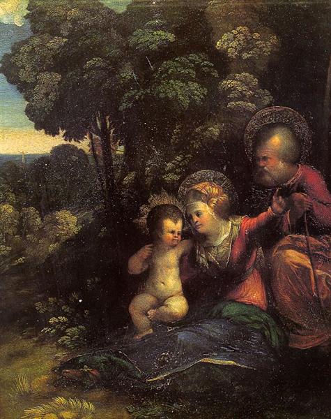 The Rest on The Flight into Egypt - Dosso Dossi