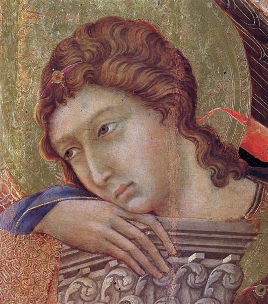Madonna and Child on a throne (Front side fragment), 1308 - 1311 - Duccio di Buoninsegna