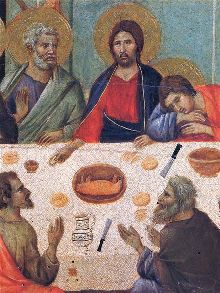 The Last Supper (Fragment), 1308 - 1311 - Duccio di Buoninsegna