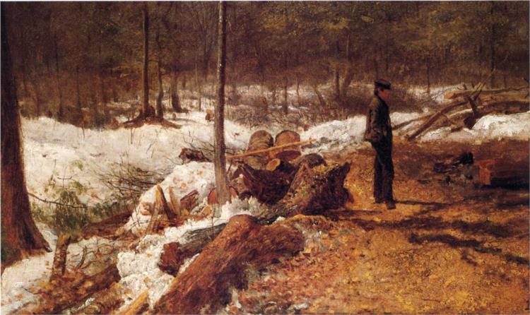 A Boy in the Maine Woods, 1868 - Jonathan Eastman Johnson