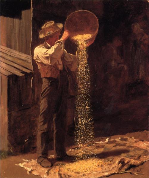 Winnowing Grain, 1879 - Jonathan Eastman Johnson