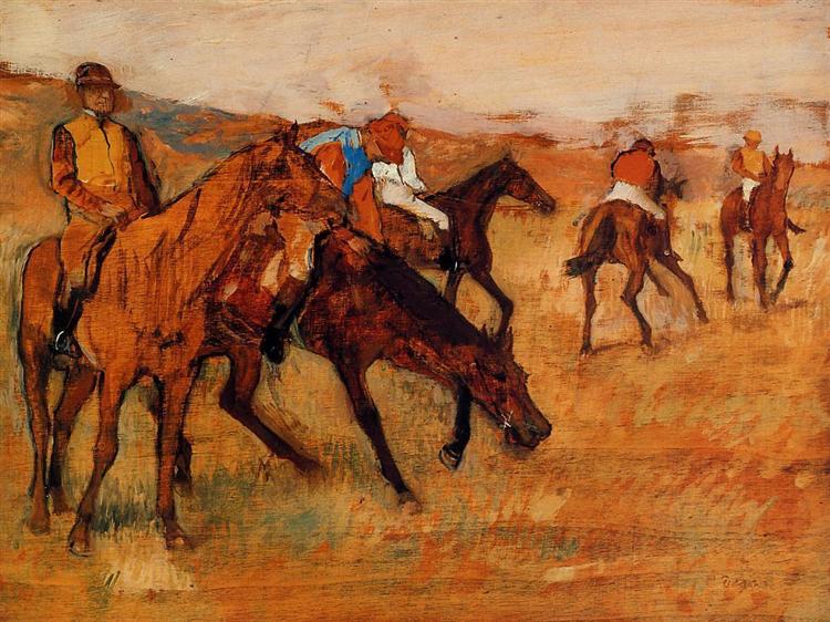 Before the Race, c.1882 - c.1884 - Edgar Degas