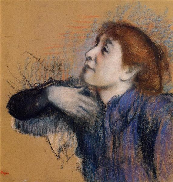 Бюст женщины, c.1880 - c.1885 - Эдгар Дега