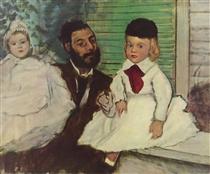 卢多维克·勒皮克和他的女儿 - 竇加