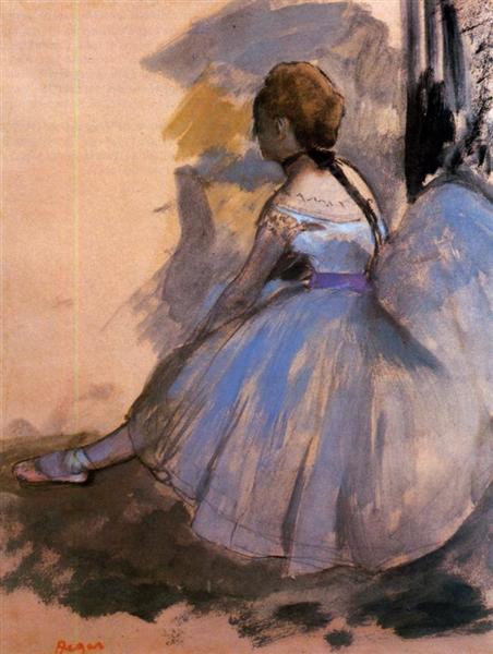 Танцовщица отдыхает (этюд), 1872 - Эдгар Дега
