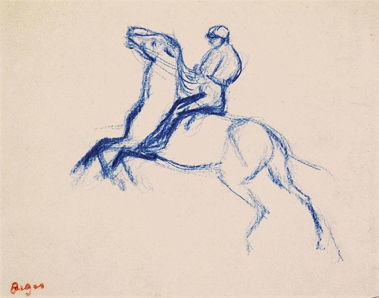 Jockey, 1862 - Edgar Degas